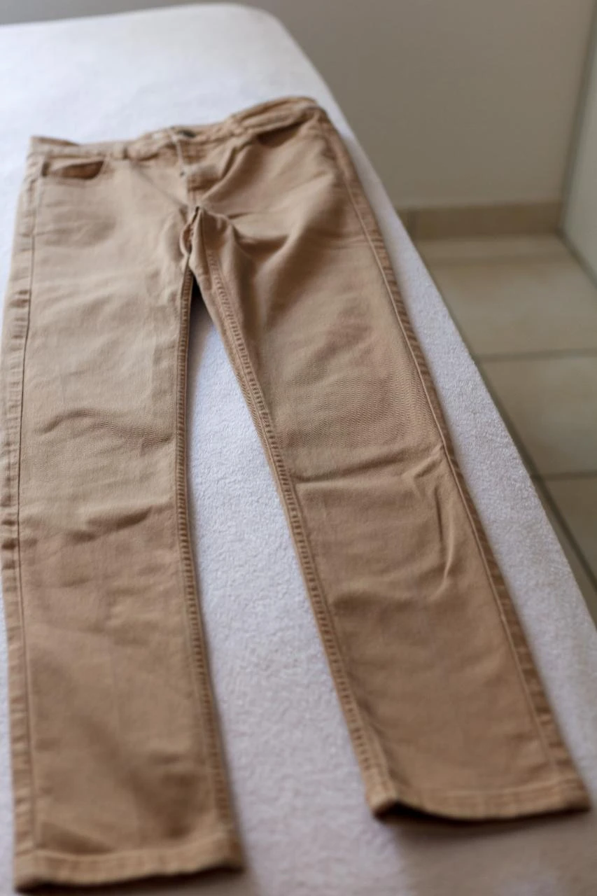 Women's beige slim fit pants size 34 - New - La halle – photo 3